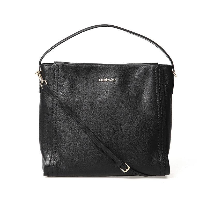 Black Women's Leather Shoulder Bag 17WBD2917AS | Derimod