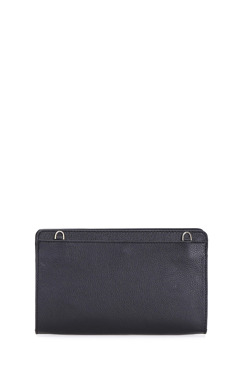 Black Women's Leather Portfolio