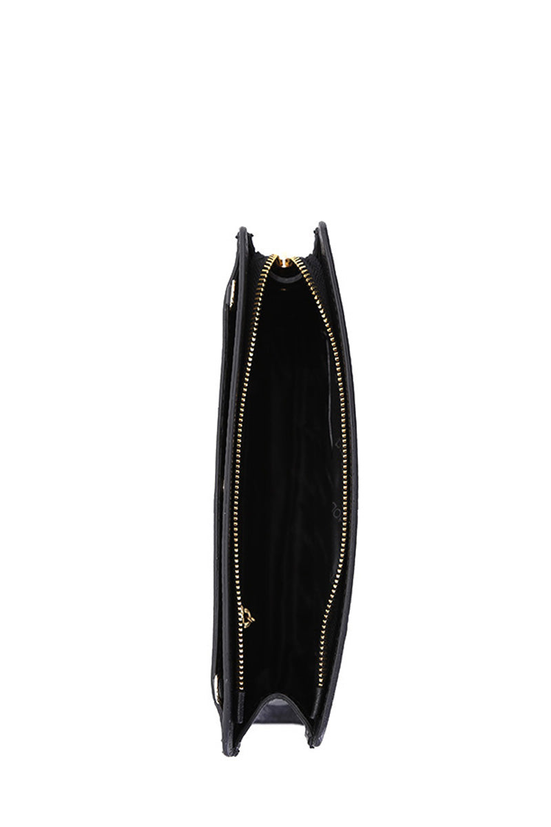 Black Women's Leather Portfolio