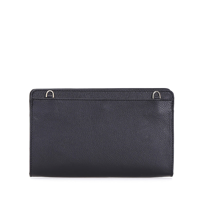 Black Women's Leather Portfolio