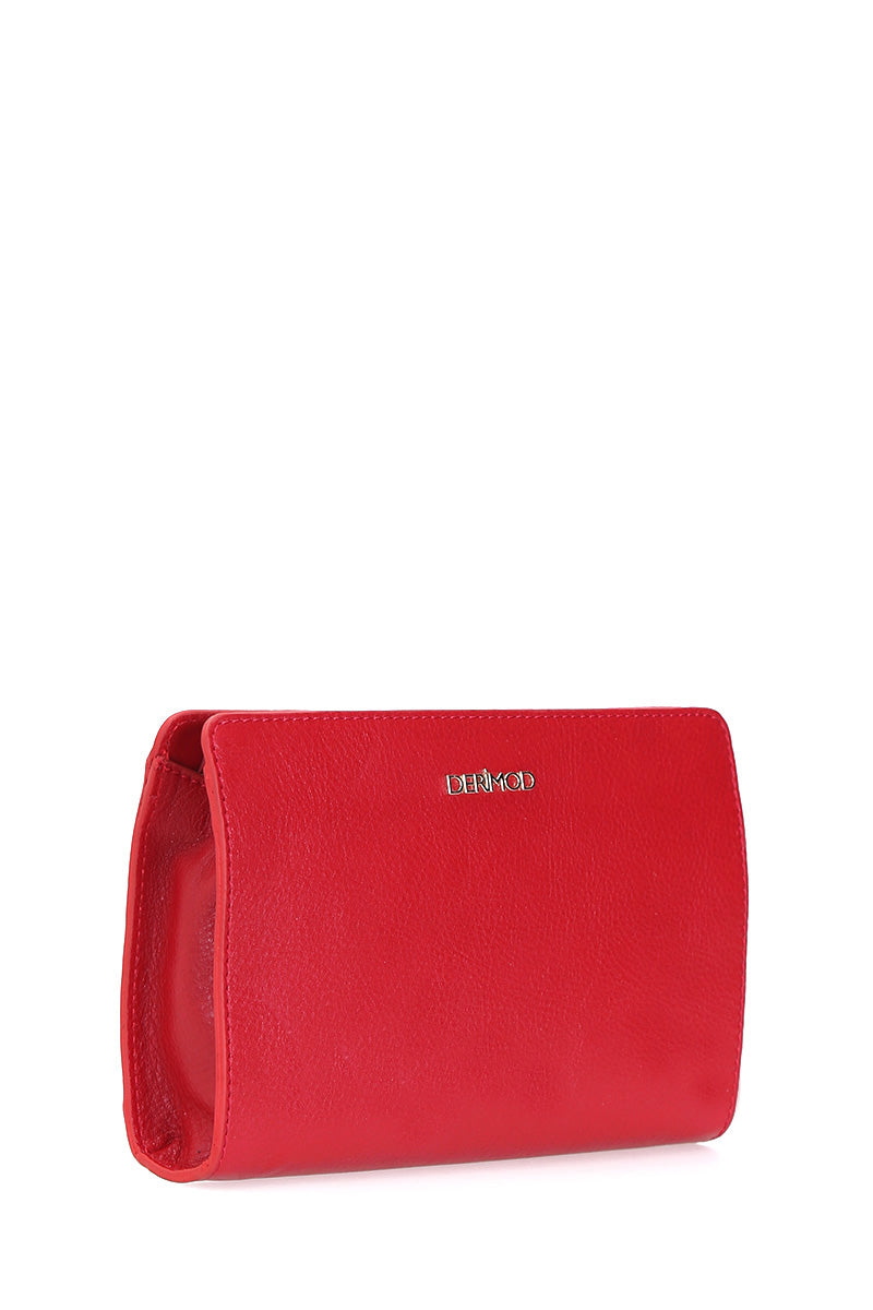 Red Women's Leather Portfolio