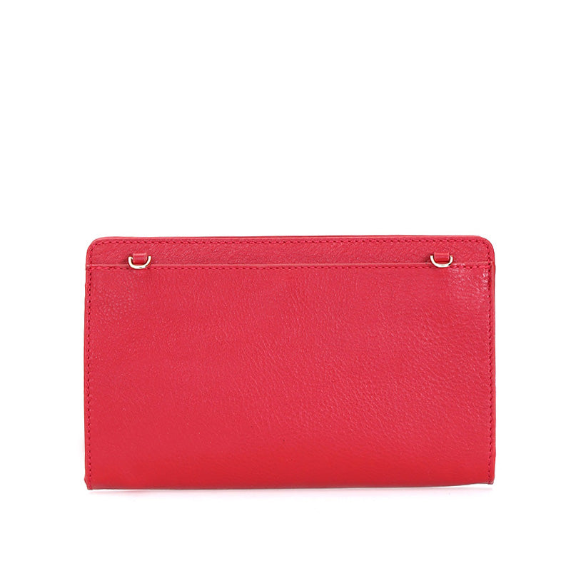 Red Women's Leather Portfolio