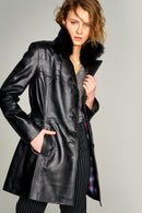 Sandra Women's Leather Jacket | Derimod