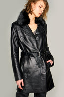 Sandra Women's Leather Jacket | Derimod