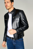 Sandro Men's Leather Jacket | Derimod