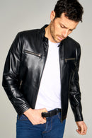 Sandro Men's Leather Jacket | Derimod