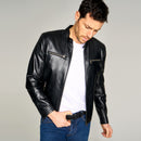 Sandro Men's Leather Jacket | Derimod