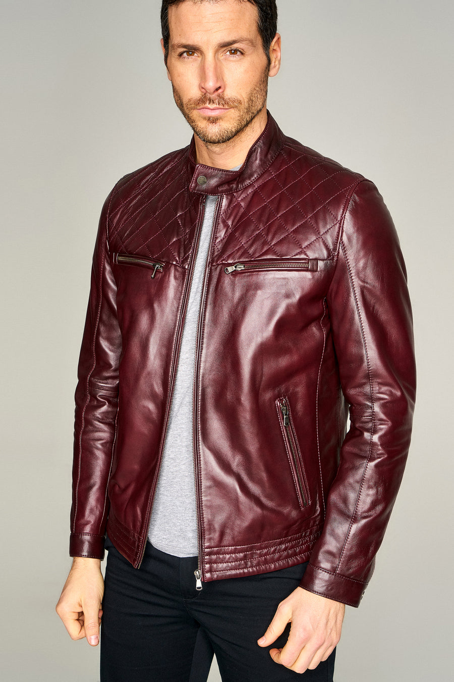 Adrian Men's Claret Red Coat 17WGE618347 | Derimod