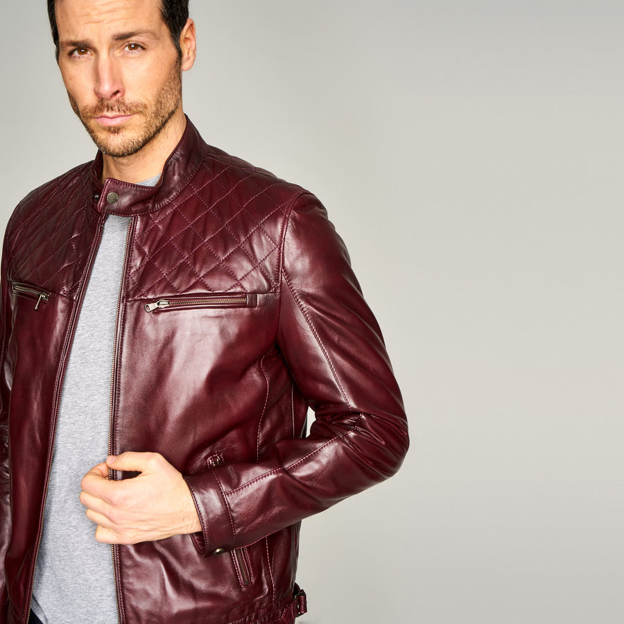 Adrian Men's Claret Red Coat