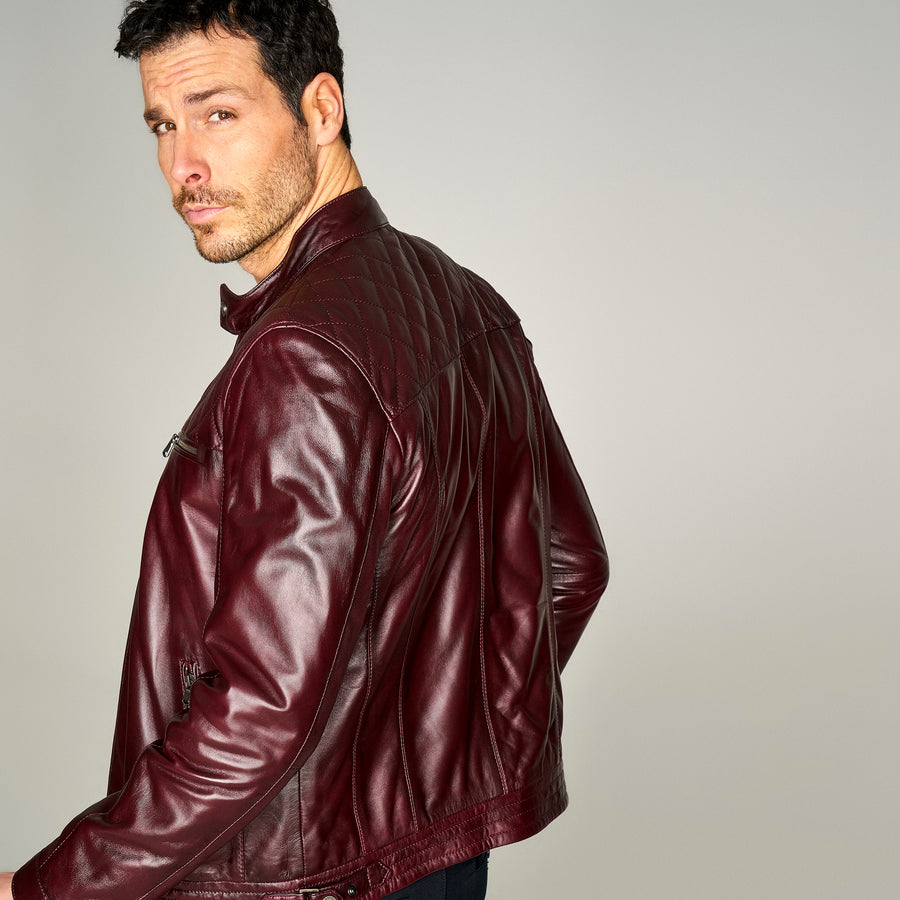 Adrian Men's Claret Red Coat