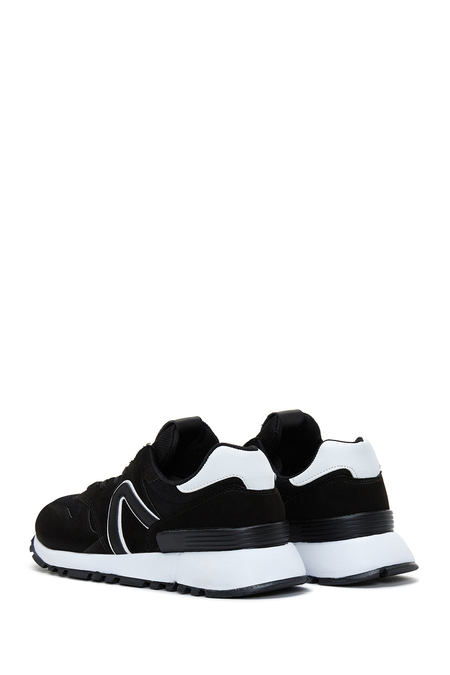 Erkek Siyah Süet Deri Sneaker