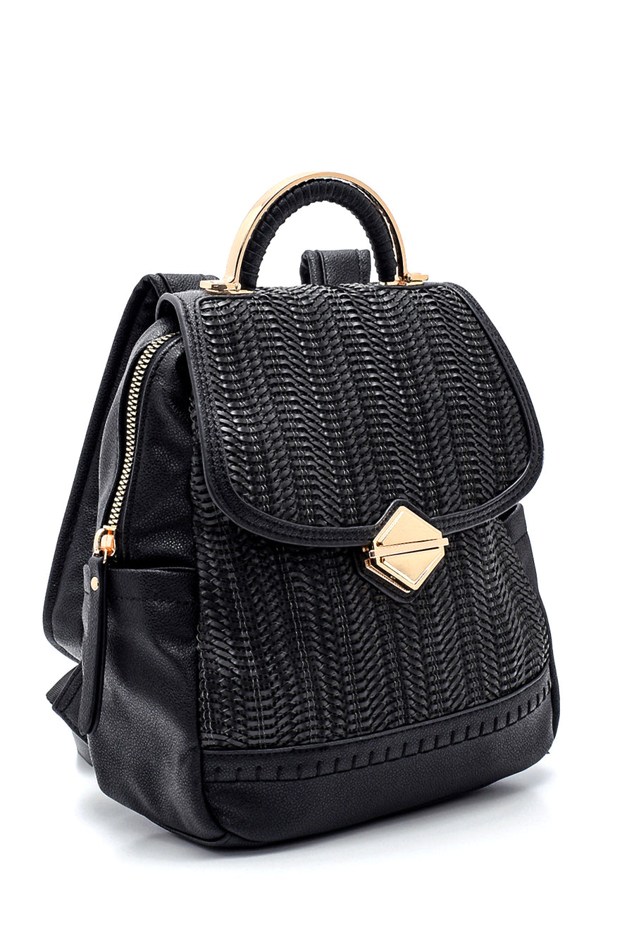 Women's Knitted Detailed Backpack