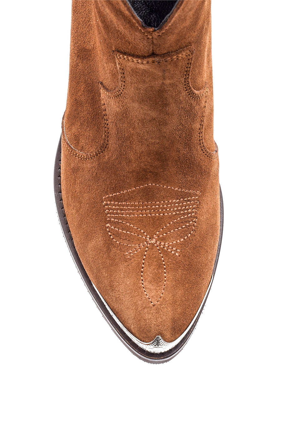 Women's Suede Leather Cowboy Boots