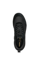 Geox Erkek Siyah U Xtors D -Mesh + Suede Bağcıklı Deri Sneaker | Derimod