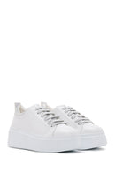 Women's White Thick Soled Sneaker | Derimod