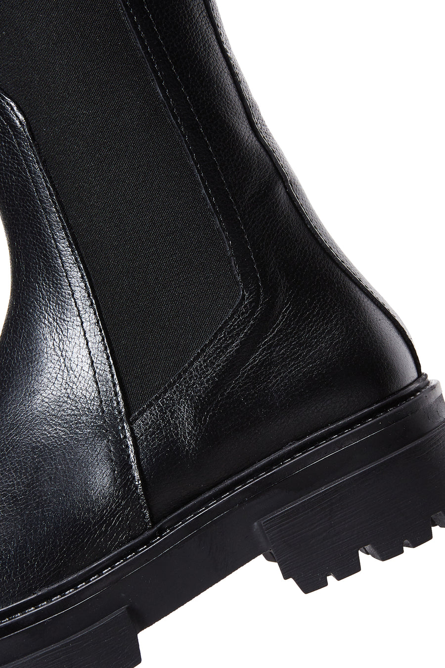 Women's Black Leather Chelsea Boots