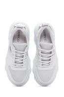Women's White Thick Soled Sneaker | Derimod