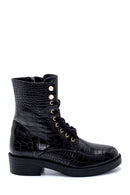Women's Crocodile Patterned Boots | Derimod