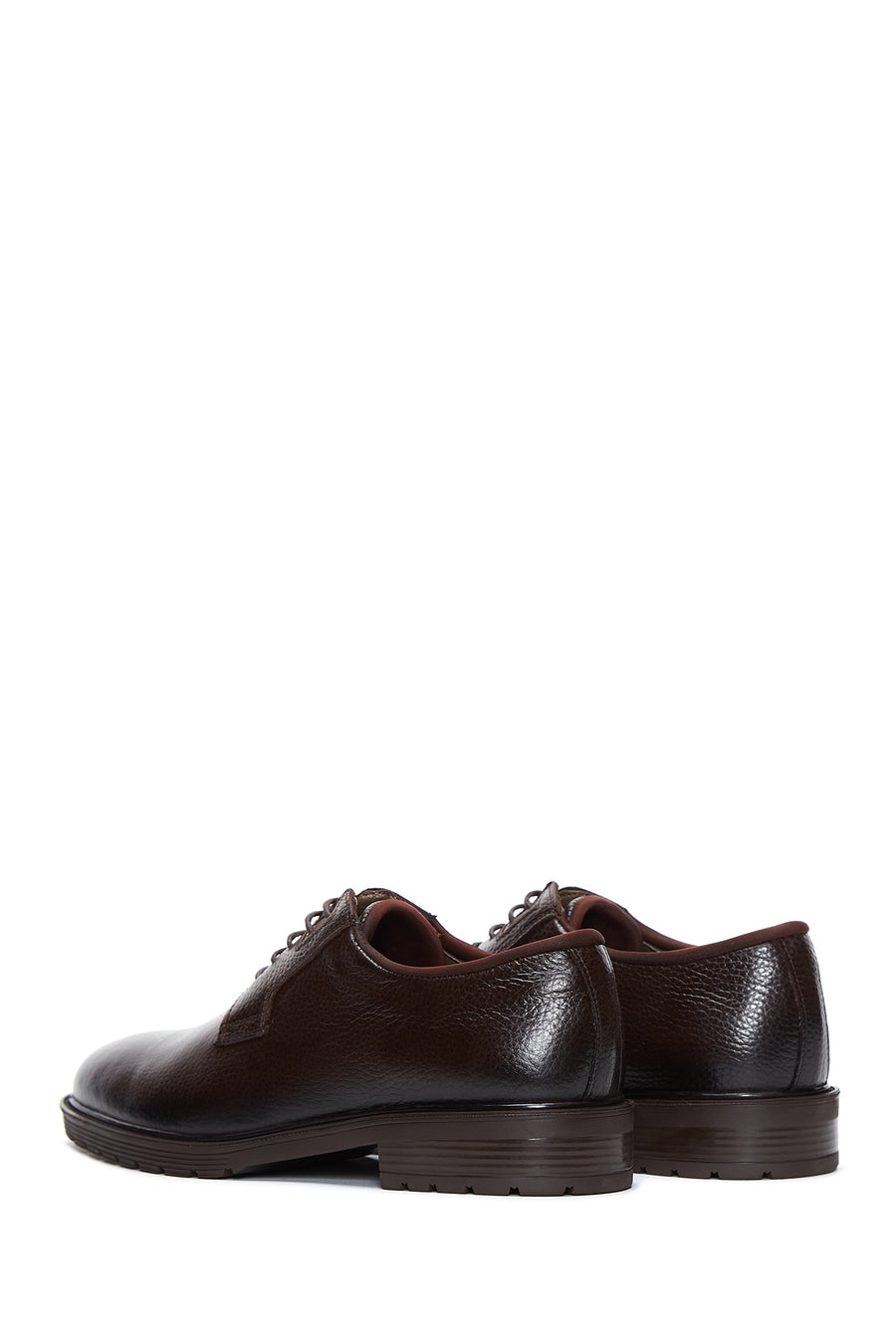 
Men's Brown Lace-Up Leather Classic Shoes

