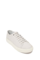 Erkek Beyaz Bağcıklı Deri Sneaker | Derimod