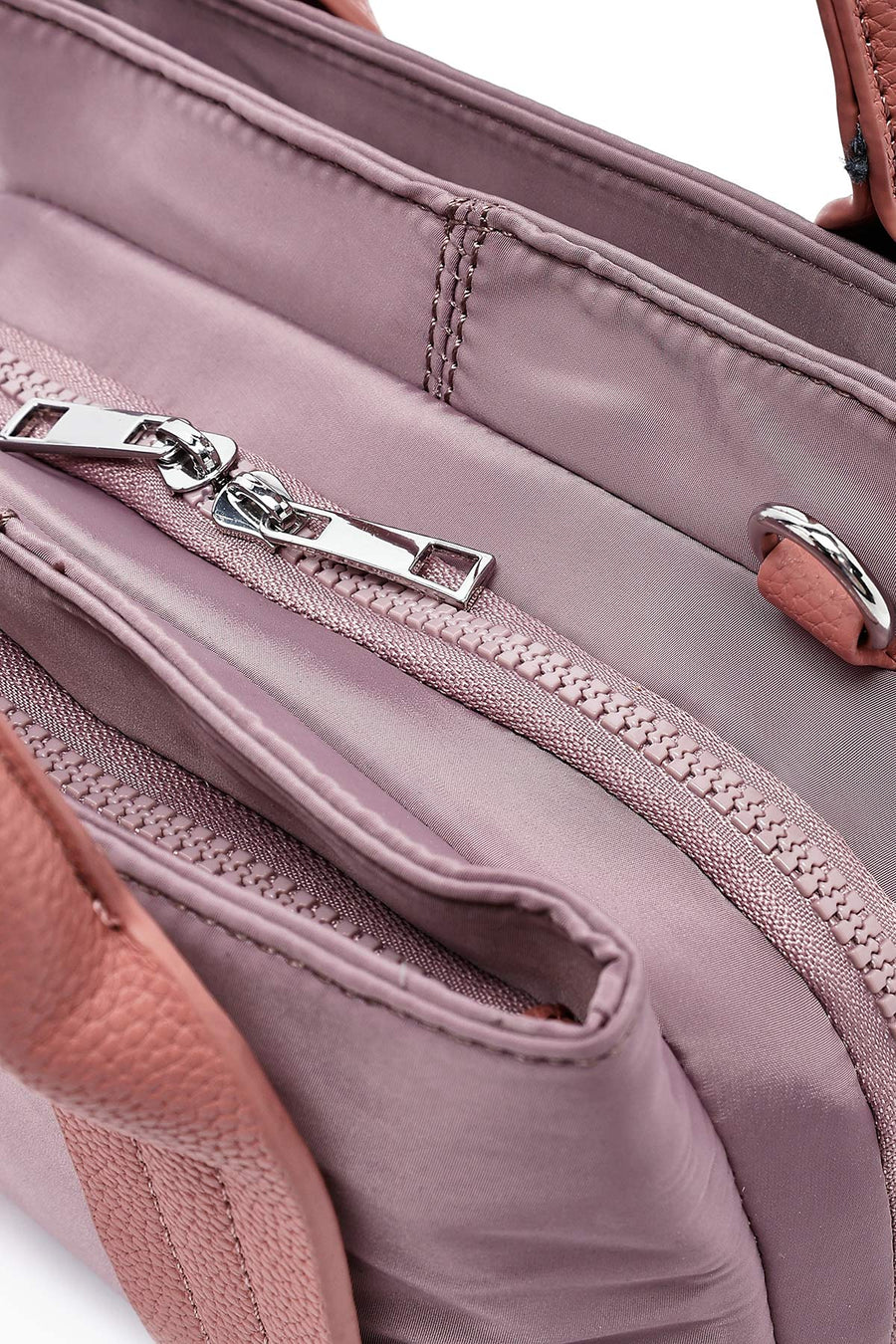 Woman Pink Long Strap Accessory Fabric Shoulder Bag