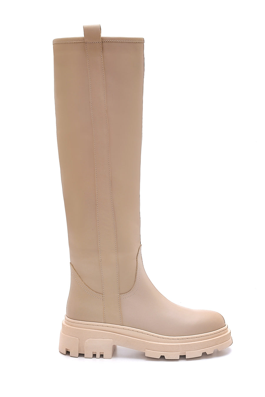 Women's Leather Zippered Boots 21WFD201418 | Derimod