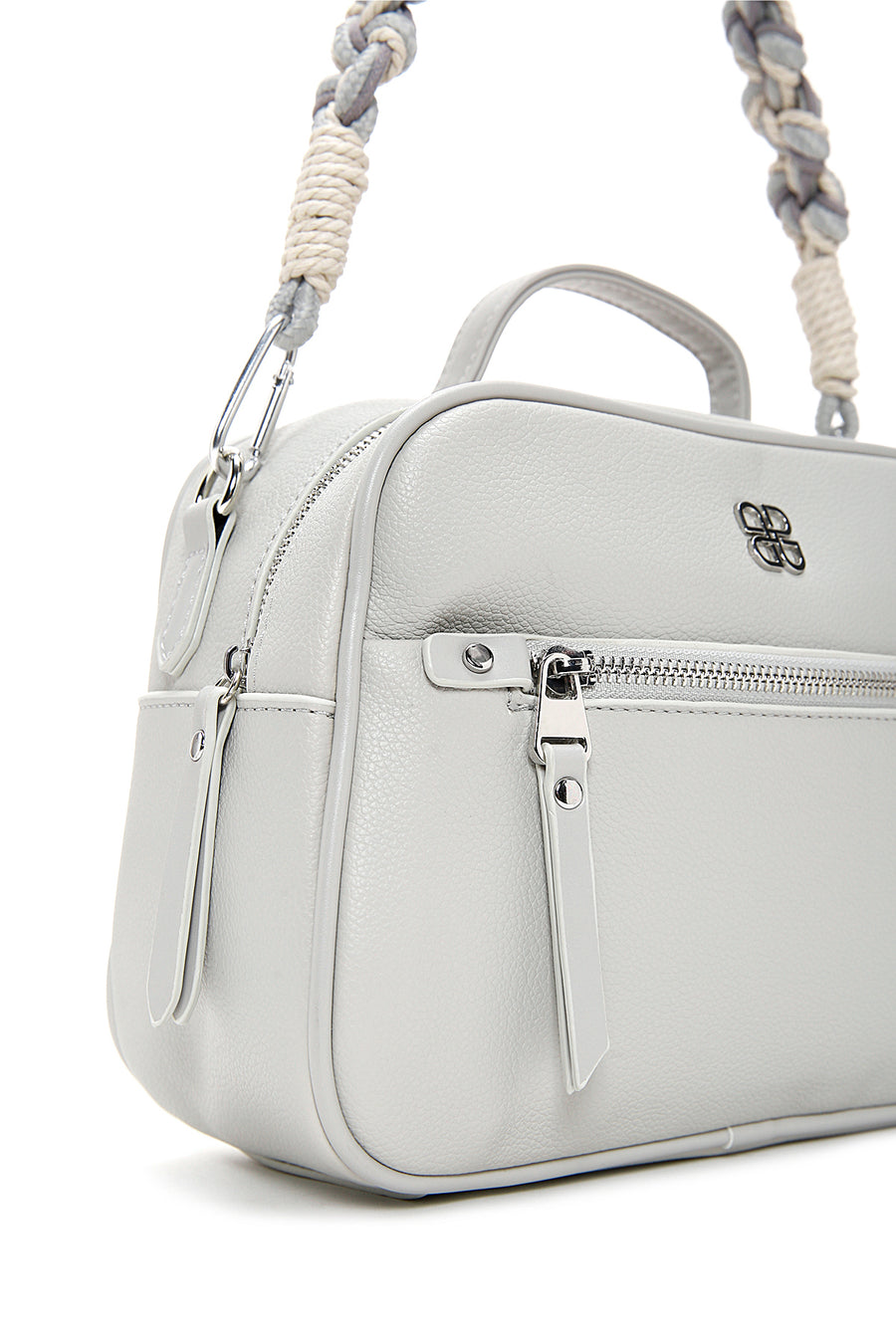 Women's Gray Long Strap Crossbody Bag
