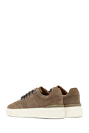 Men's Mink Lace-Up Thick-Soled Nubuck Leather Sneaker | Derimod
