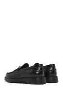 Male Black Leather Loafer | Derimod