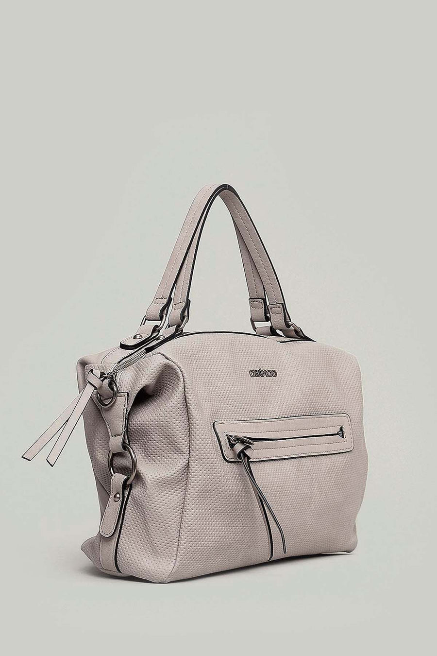 Women's Gray Synthetic Leather Bag