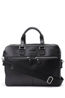 Men's Black Leather Bag | Derimod