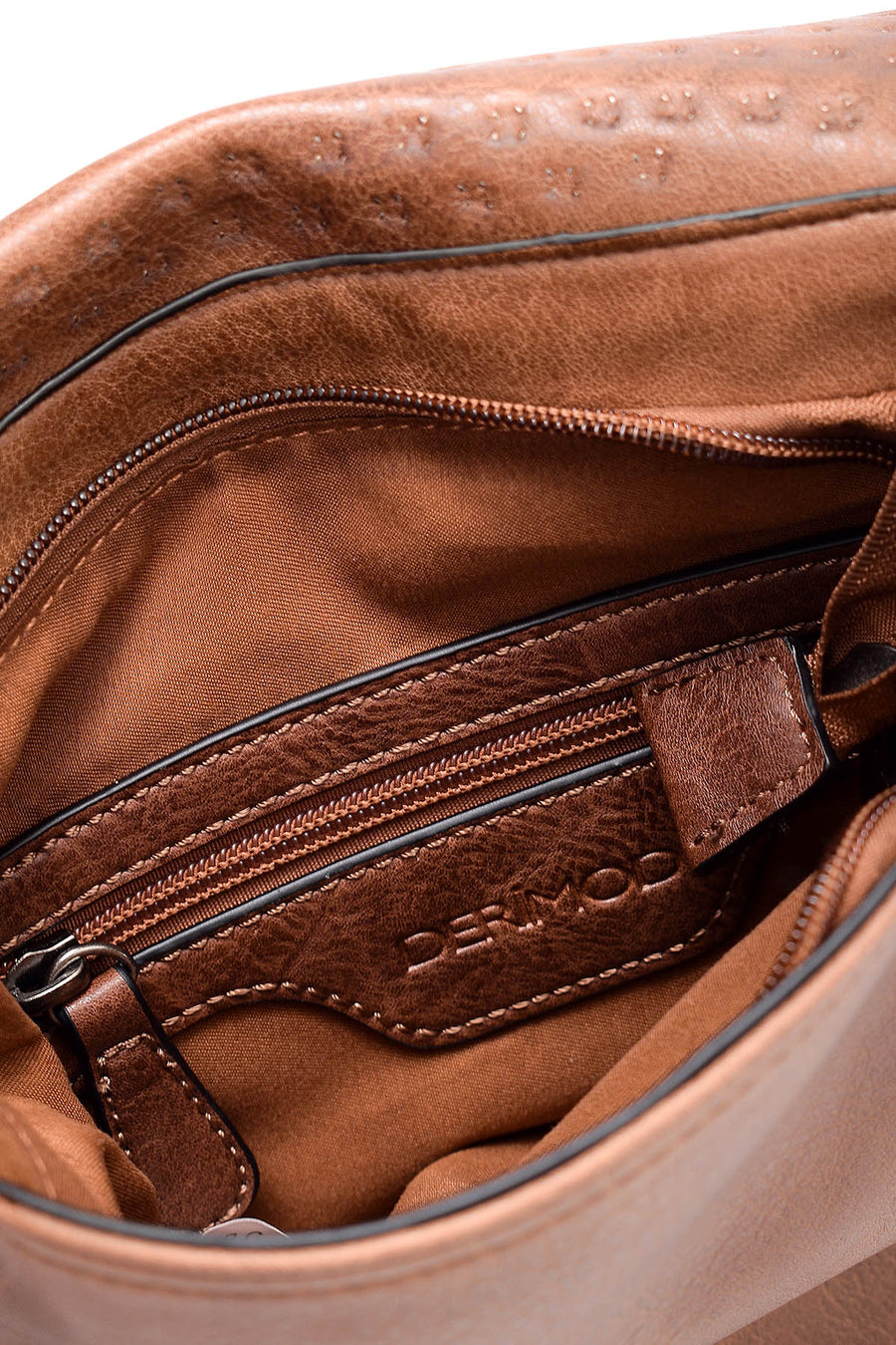 Women's Camel Synthetic Leather Shoulder Bag
