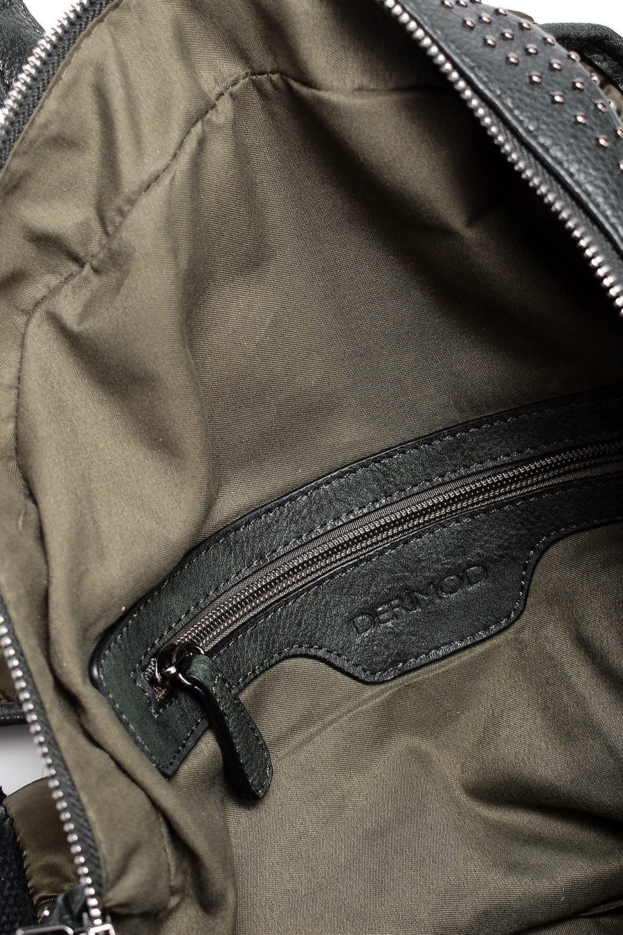 Women's Green Faux Leather Backpack