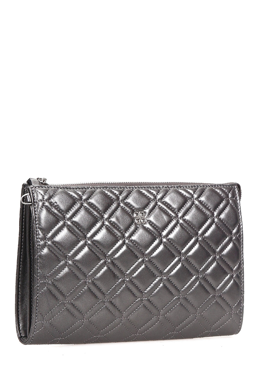 Women's Silver Portfolio Bag