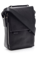 Men's Black Leather Bag | Derimod
