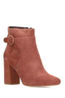 Women's Heeled Suede Boots | Derimod