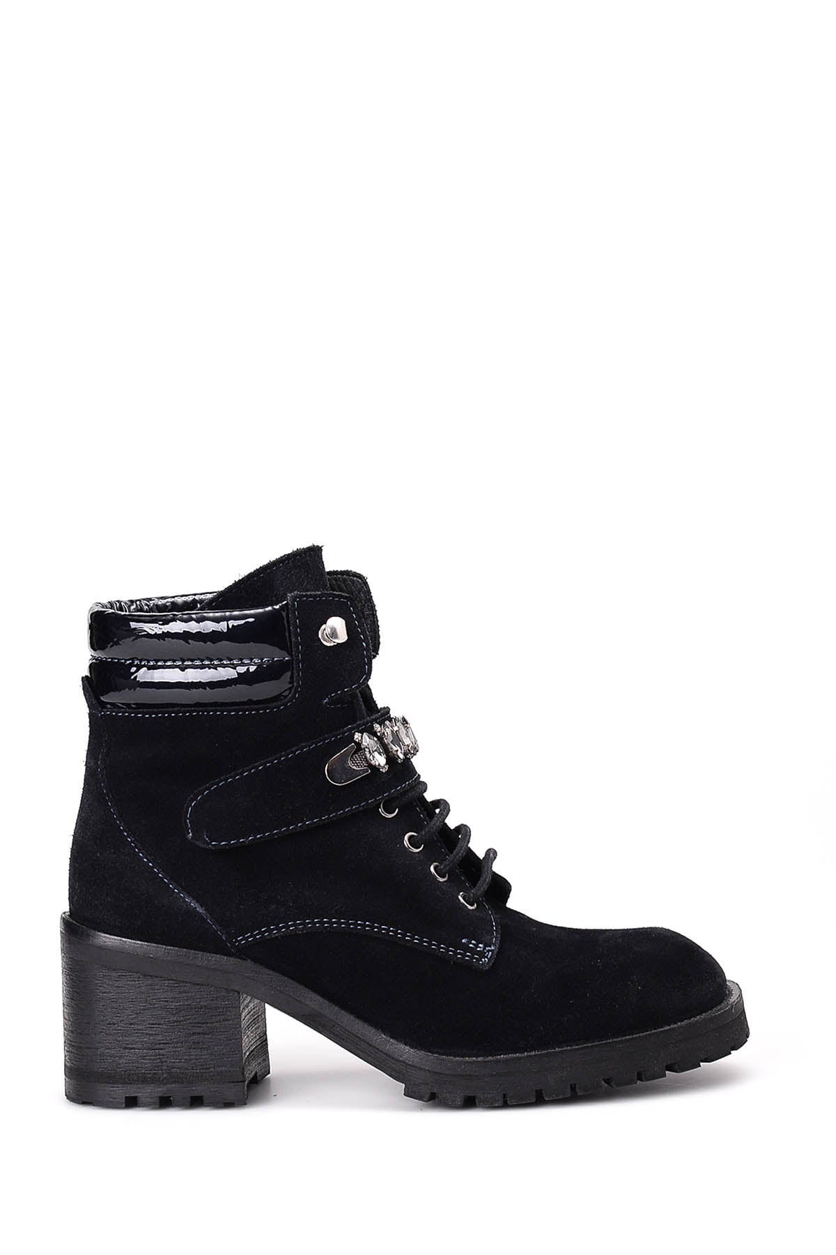 Women's Suede Studded Detailed Boots 18WFD2215V3 | Derimod