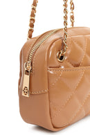 Woman Beige Quilted Crossbody Bag | Derimod