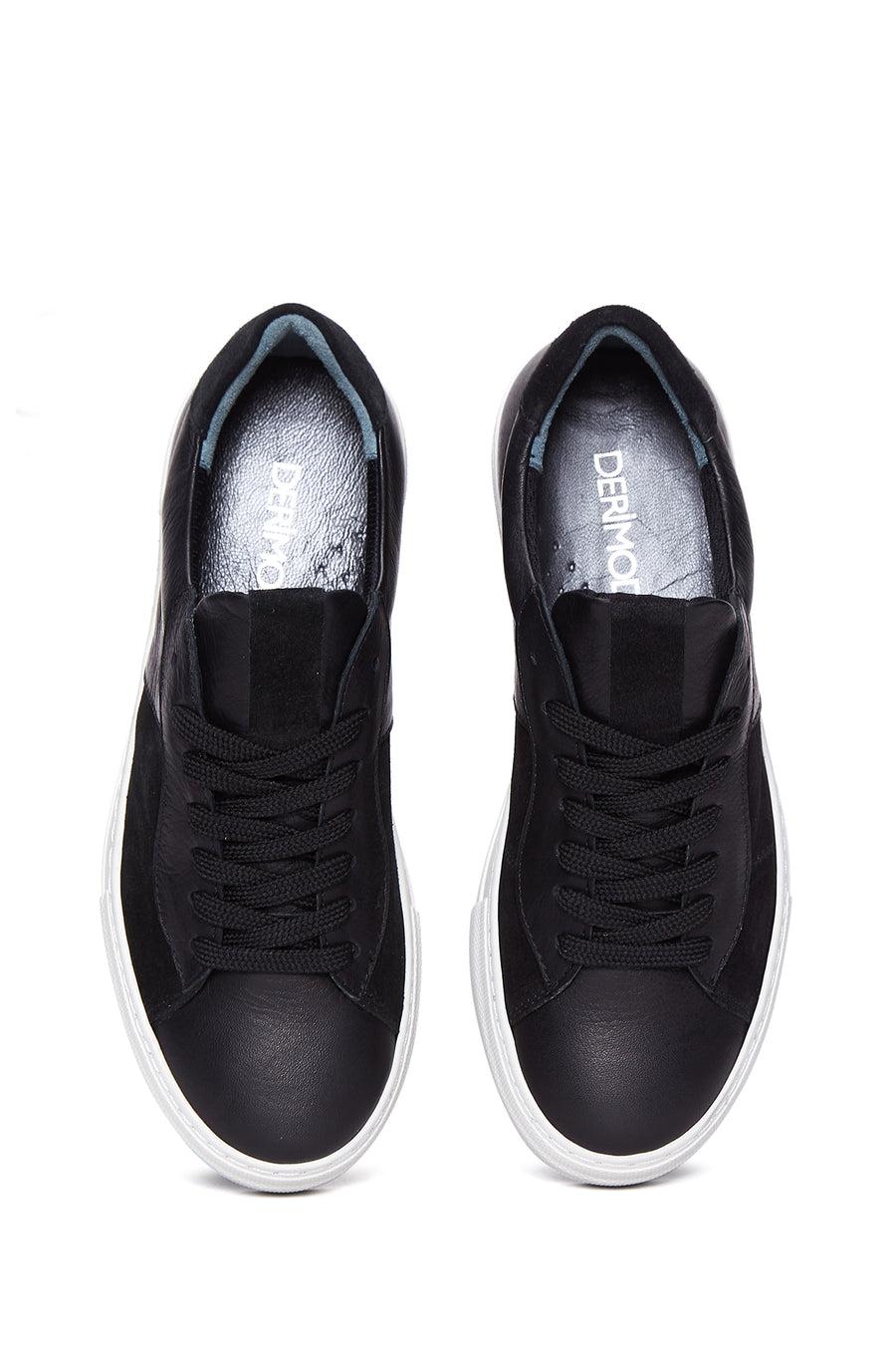 Women's Black Leather Sneaker