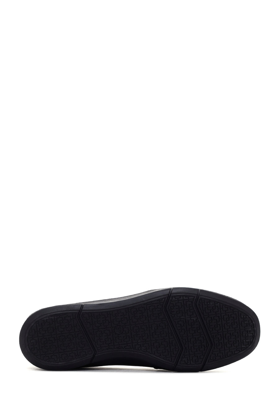 Women's Black Leather Comfort Shoes