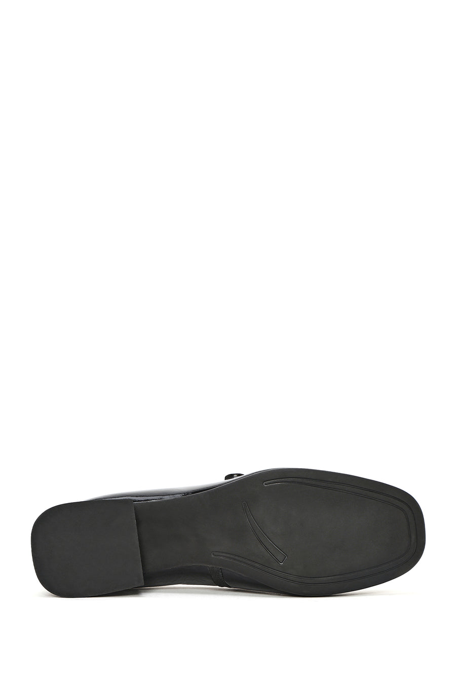 Women's Black Low Heel Patent Leather Ballerinas