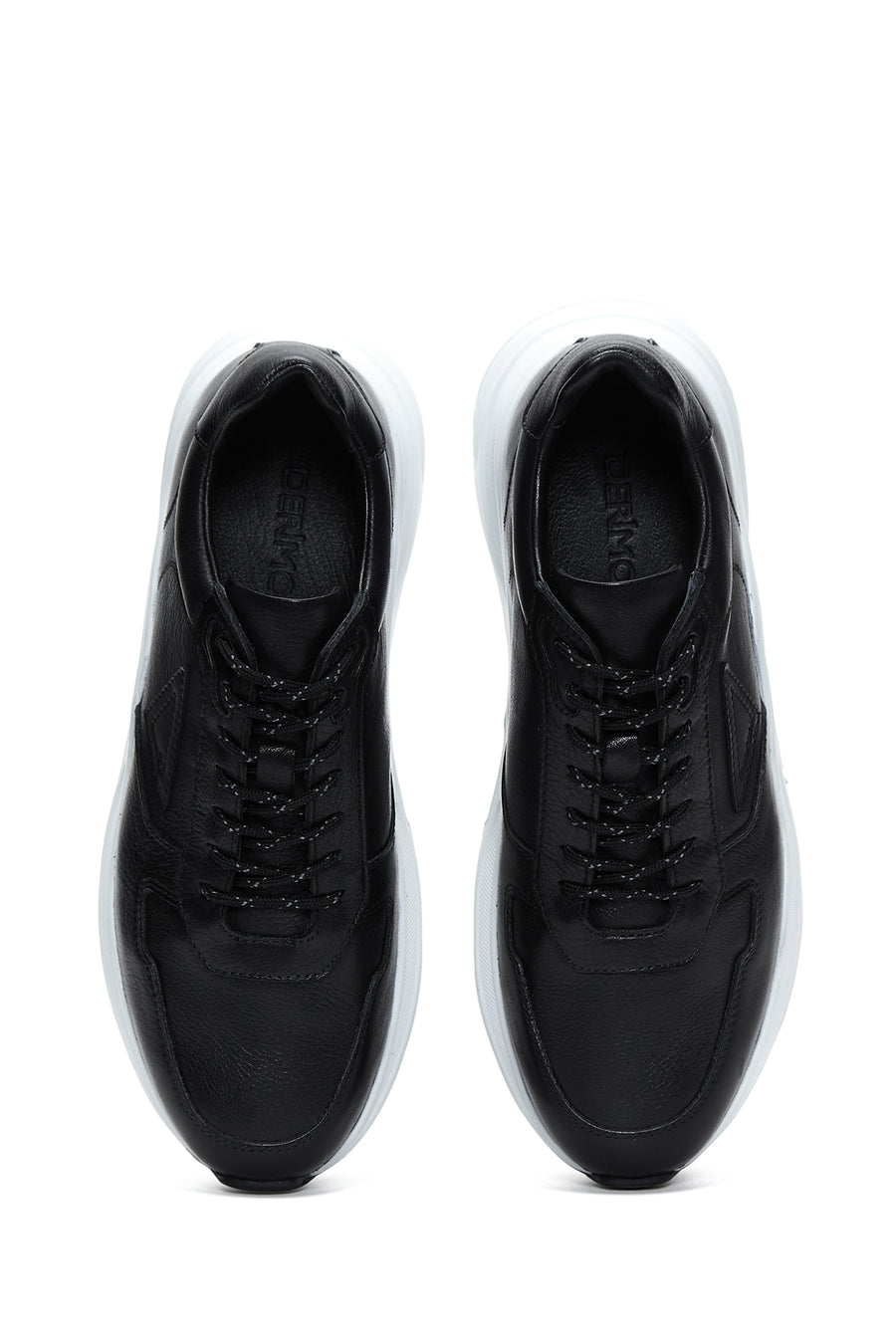 Erkek Siyah Deri Sneaker
