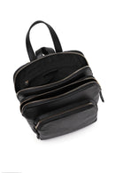 Women's Black Leather Backpack | Derimod