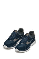 Geox Erkek Lacivert U Spherica Actif X1 A - Mes + Su Bağcıklı Süet Sneaker | Derimod