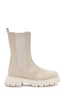 Women's Cream Chelsea Boots | Derimod