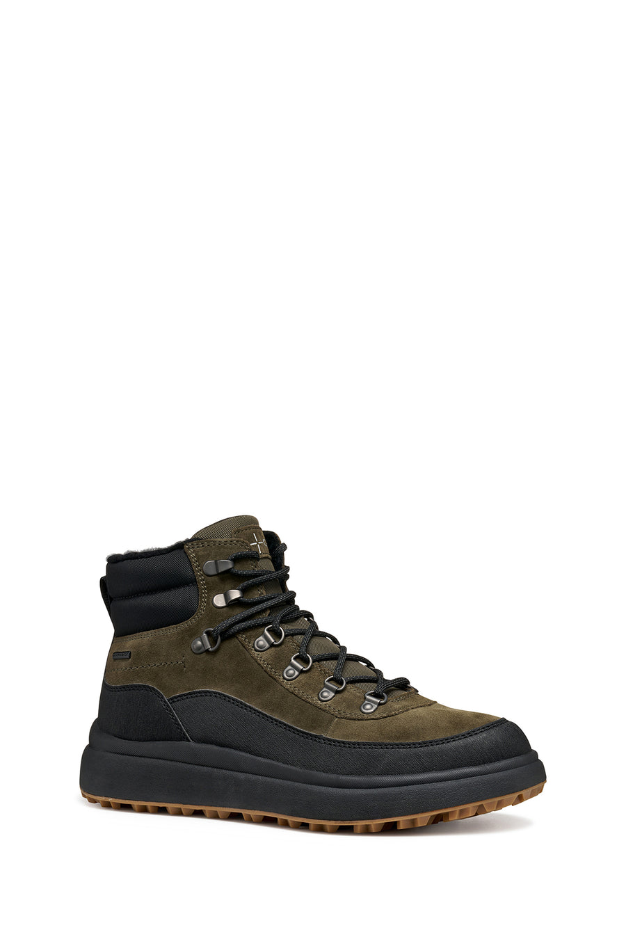 Geox Men Khaki A Granito + Grip B Abx D - Sue Lace Leather Outdoor Boot