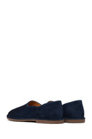 Erkek Lacivert Süet Deri Loafer | Derimod