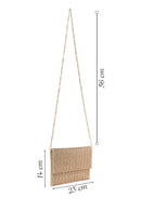 Woman Pink Chain-Strap Embellished Evening Bag | Derimod