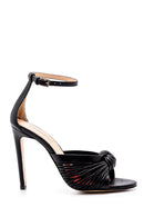 Women's Leather Heeled Sandals | Derimod