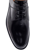 Men's Black Leather Patent Leather Classic Shoes | Derimod